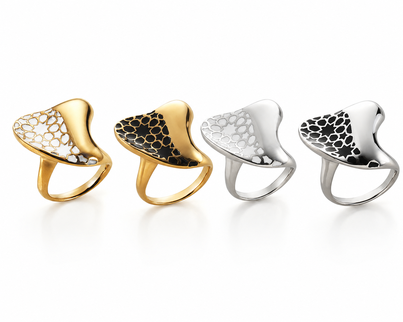 Flunta Ring Stainless Steel White