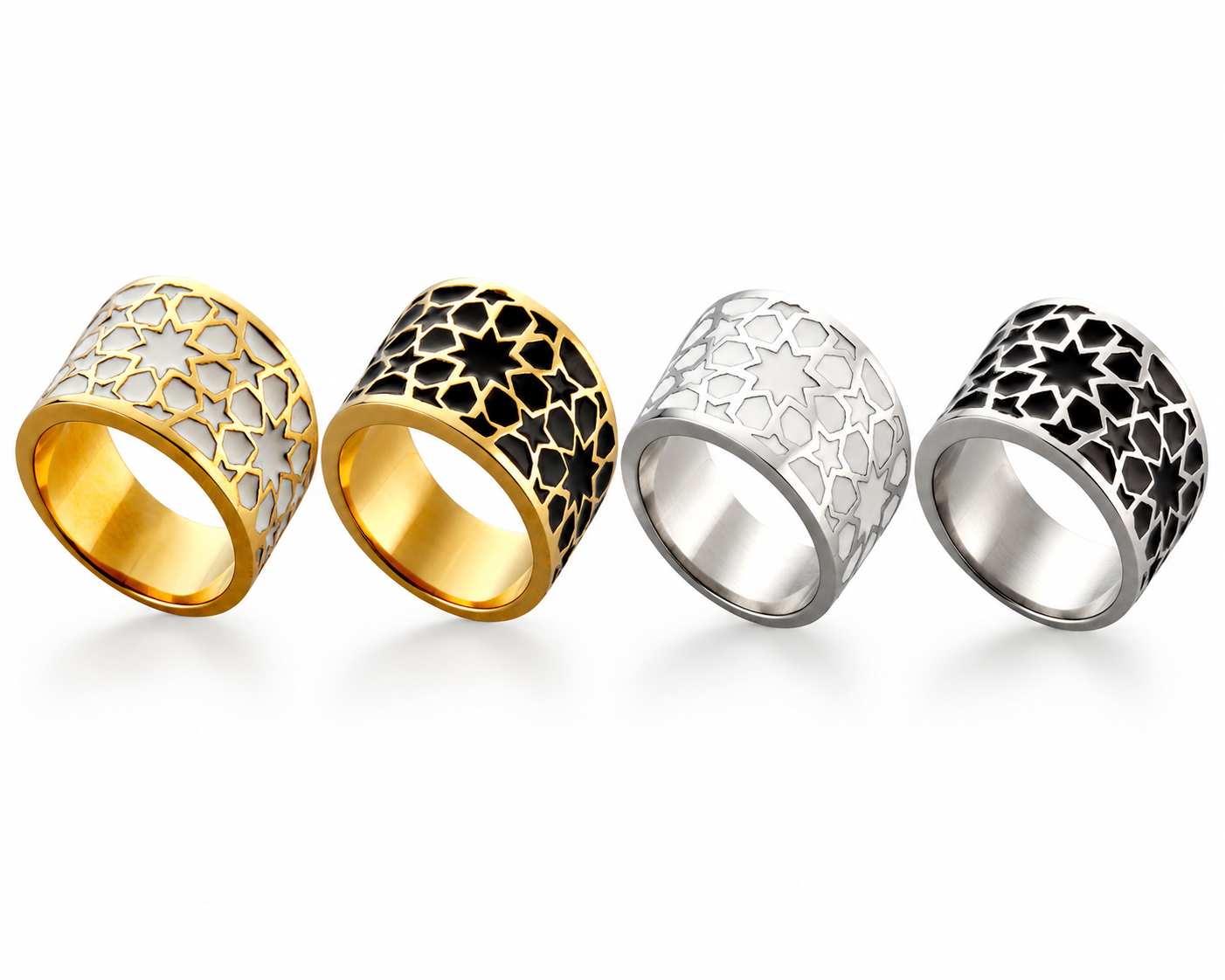 Roundabout Ring - Stainless Steel White