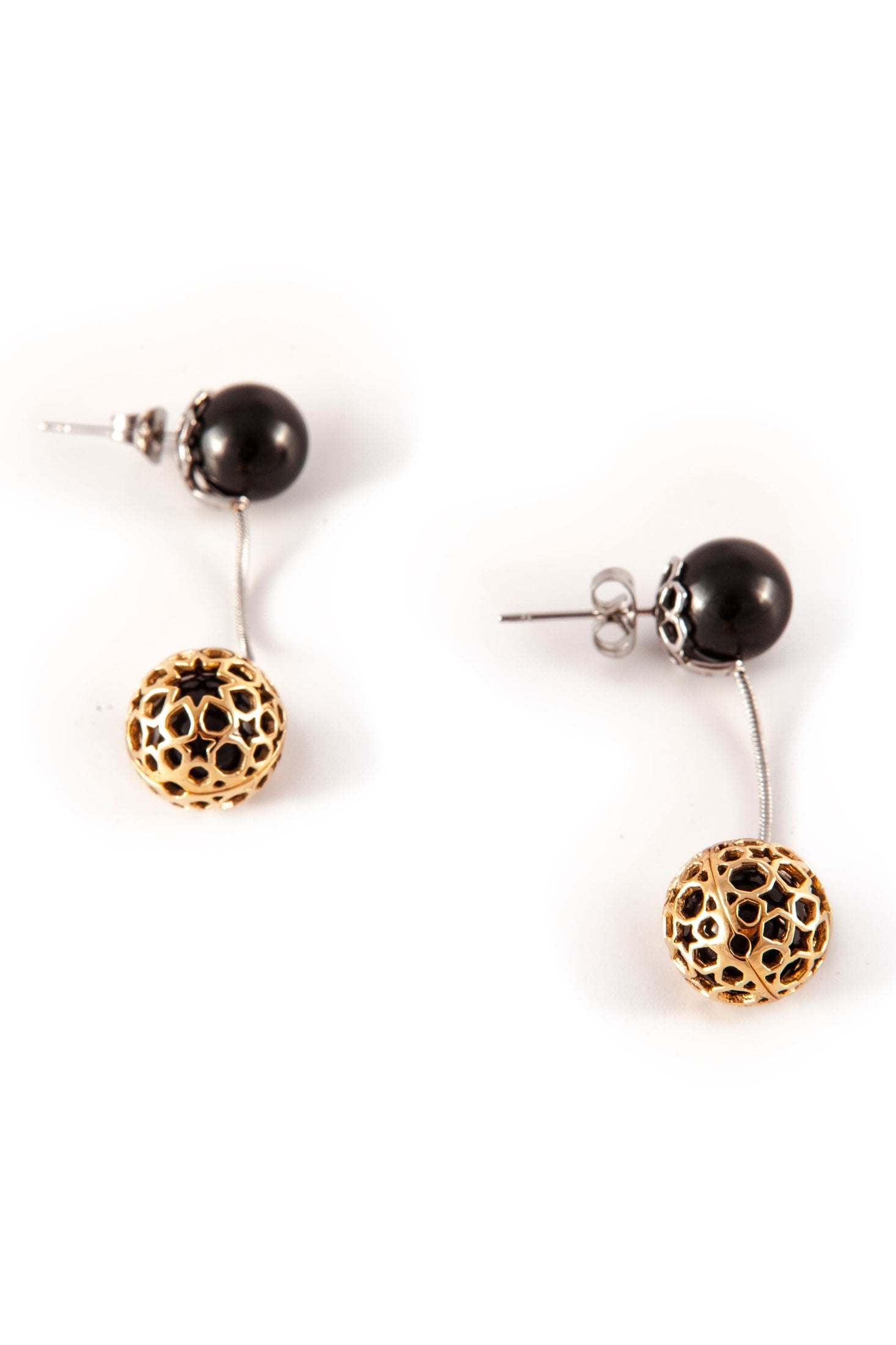 Silver First temptation earrings