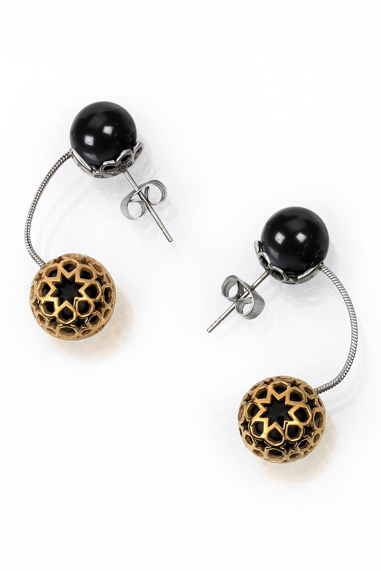 Silver First temptation earrings