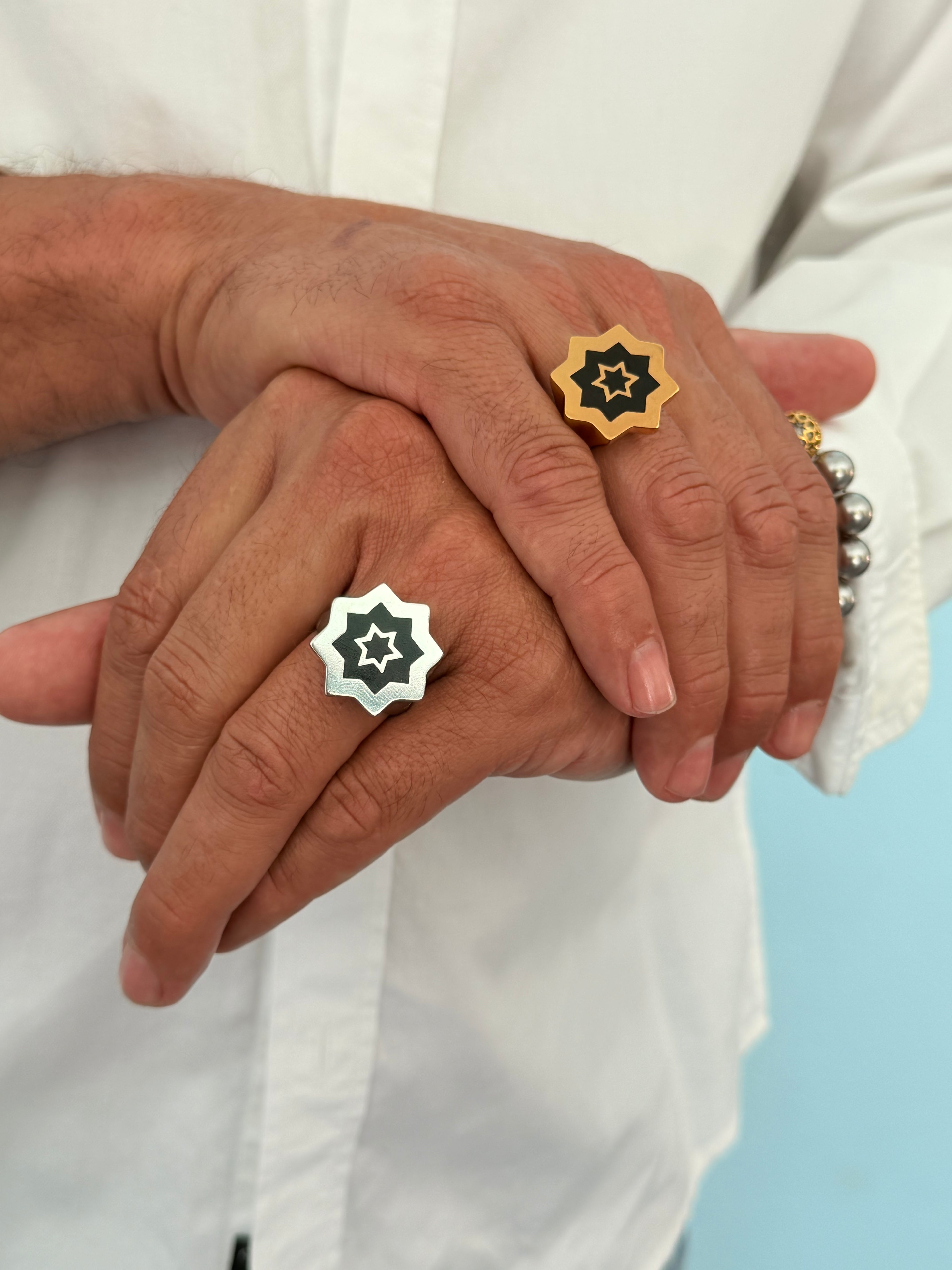 Abraham Shield Ring - Star Shield