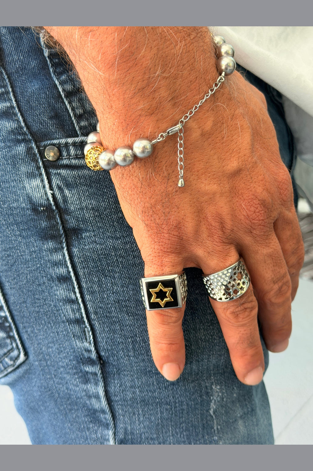 Agata Ring - Star of David
