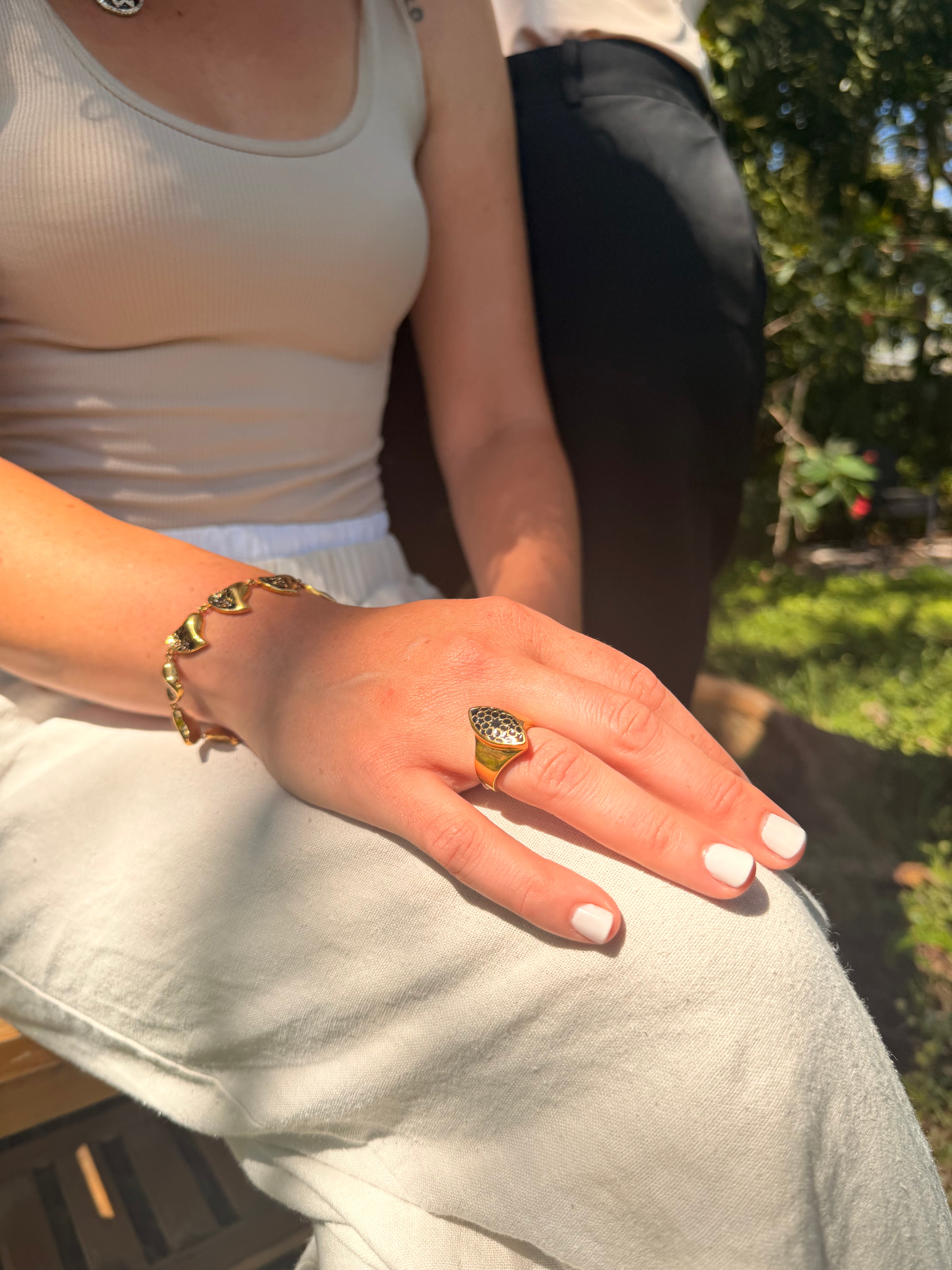 Flunta Ring Stainless Steel White