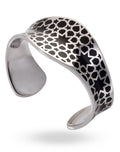 Steel with Black Enamel Puler Bangle