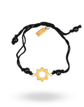 Abraham Black Gold String Bracelet