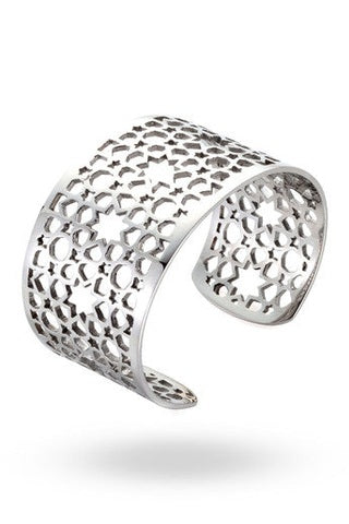 Steel Jerusalem Light Cuff Bracelet