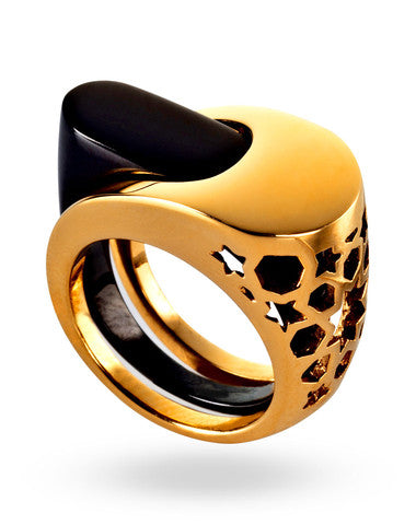 Intersection Ring Gold