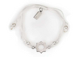 Abraham White Stainless Steel String Bracelet