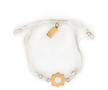 Abraham White Gold String Bracelet